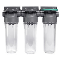 Ecosoft trojité pouzdro filtrů 1“ SX na studenou vodu s příslušenstvím